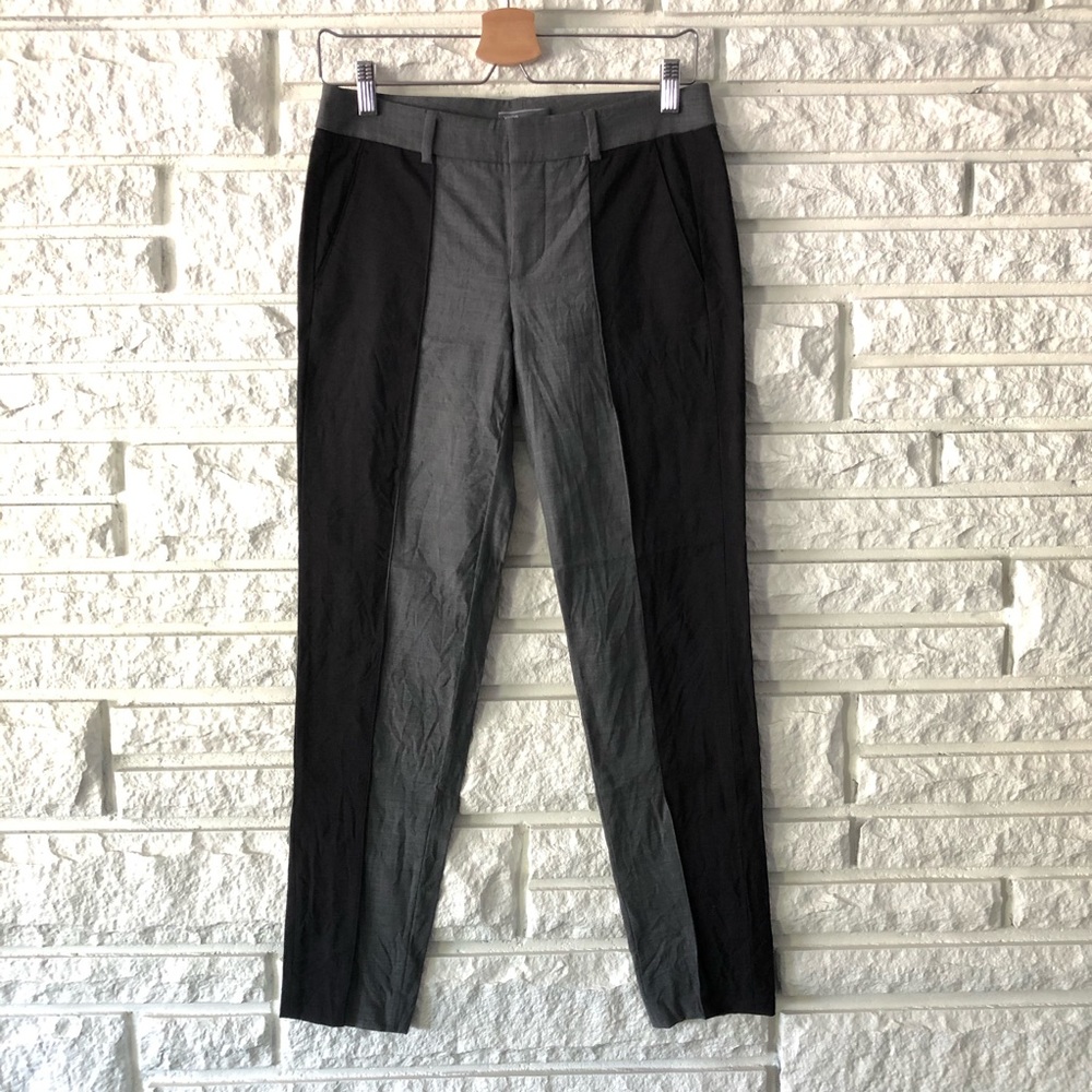 Vince. Black/Grey Skinny Trouser